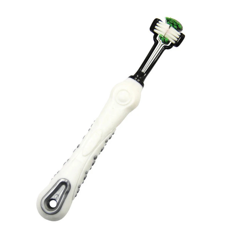 Three-Head Multi-angle Pet Toothbrush - MASS FABRICATIONS 