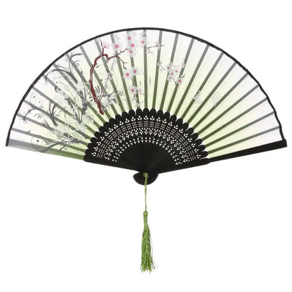 Bamboo Antique Folding Fan - MASS FABRICATIONS 