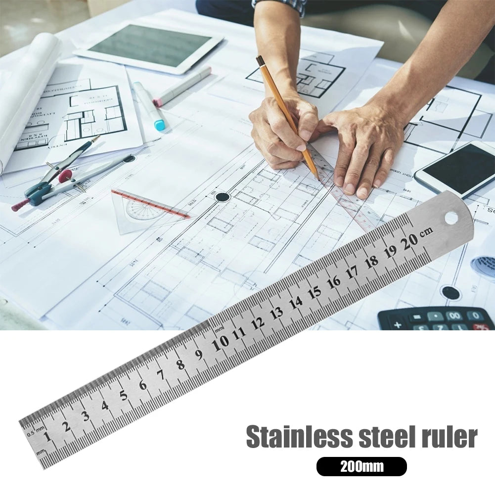 Stainless Steel Straight Ruler - MASS FABRICATIONS 