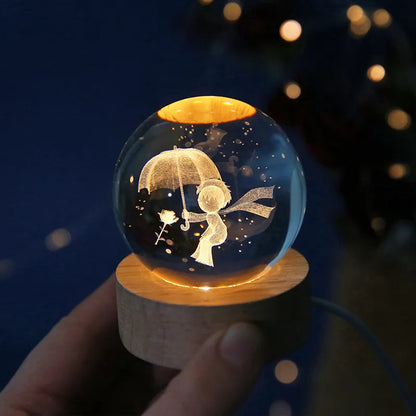 Laser Engraved 3D Crystal Ball - MASS FABRICATIONS 