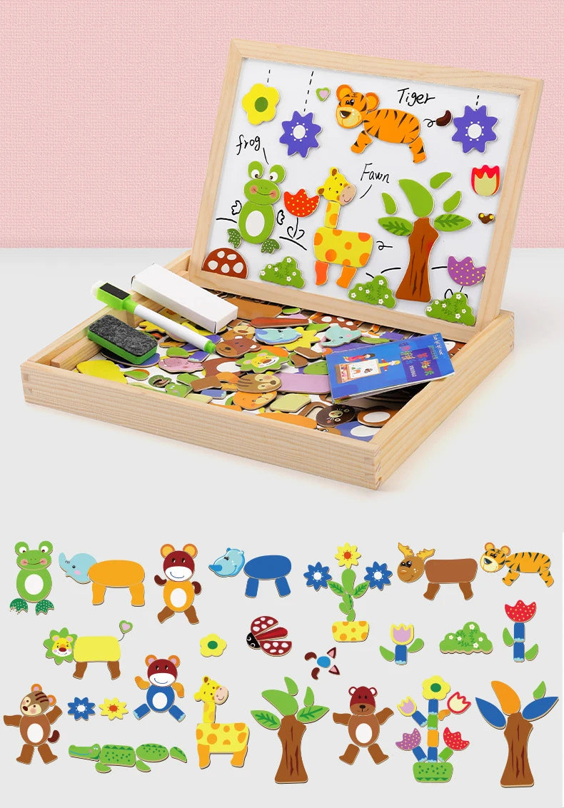 Children Animal Puzzle Magnetic Drawing Board - MASS FABRICATIONS 