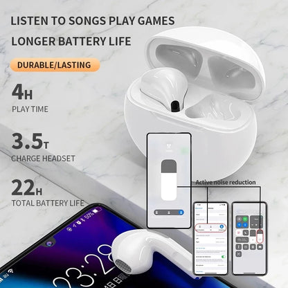 Pro 6 TWS Wireless Bluetooth Headphones