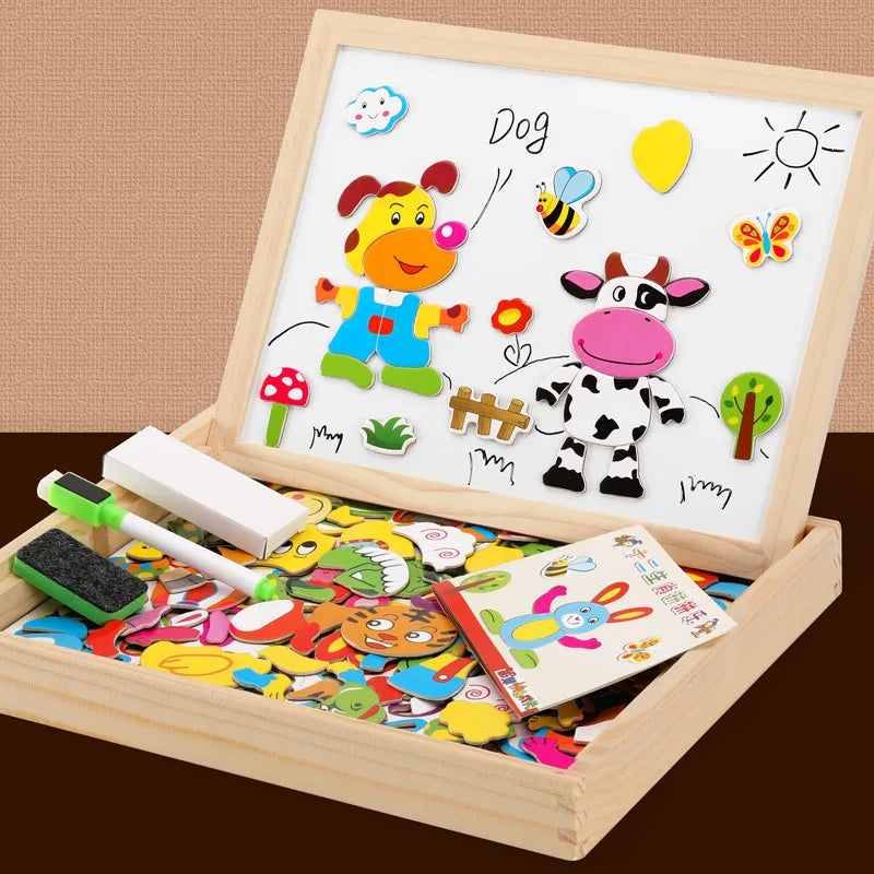 Children Animal Puzzle Magnetic Drawing Board - MASS FABRICATIONS 