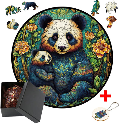 Panda Wooden Animal Puzzle - DIY Jigsaw For Kids - MASS FABRICATIONS 