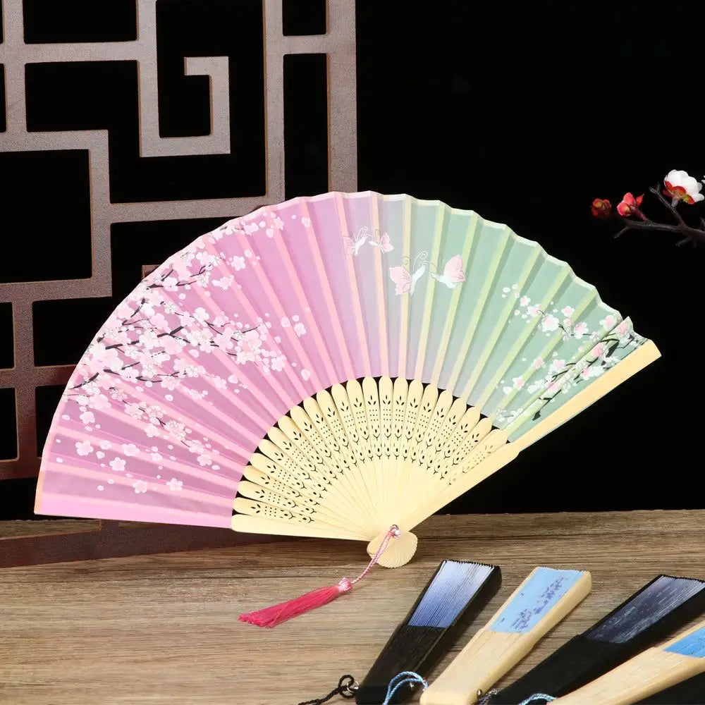 Bamboo Antique Folding Fan - MASS FABRICATIONS 