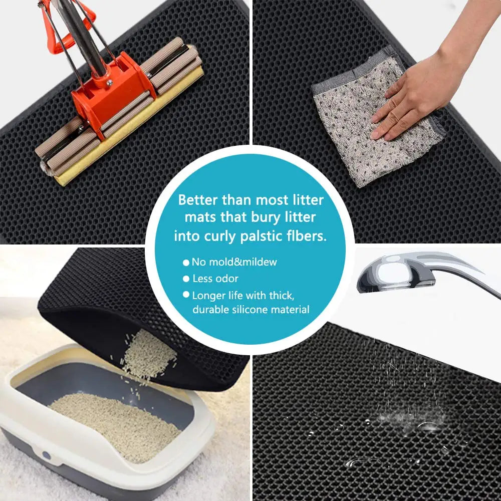 Double Layer Waterproof Cat Litter Mat - MASS FABRICATIONS 