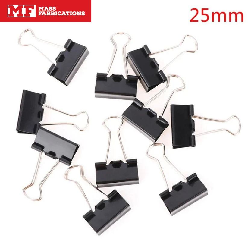 Black Metal Binder Clips - MASS FABRICATIONS 