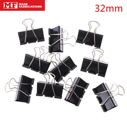 Black Metal Binder Clips - MASS FABRICATIONS 