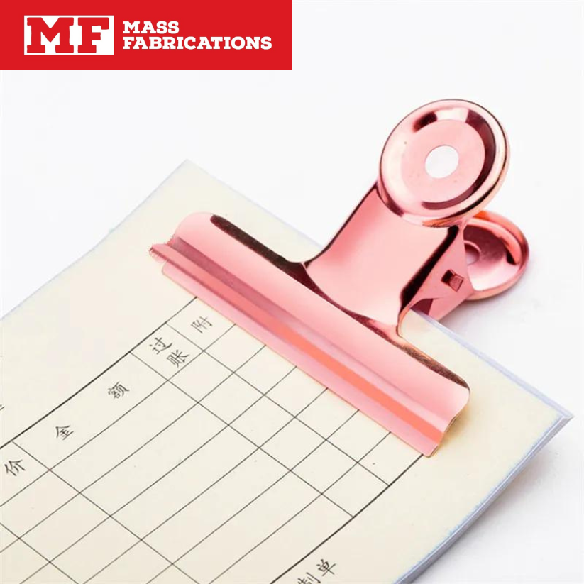 Round Metal Clamp Paper Clips - MASS FABRICATIONS 