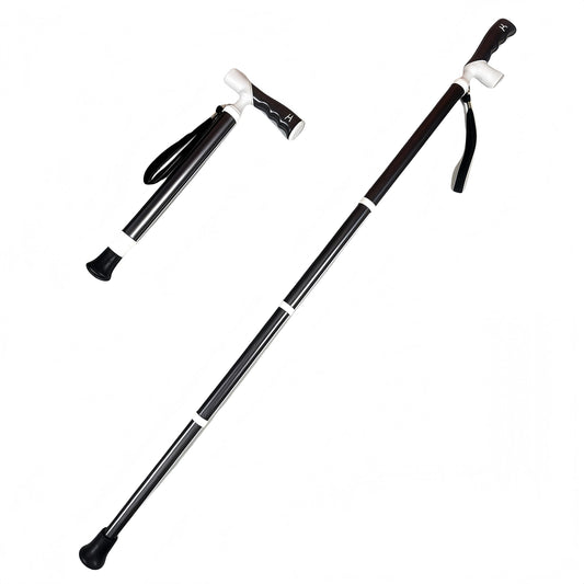Lightweight Foldable Walking Cane – Dual-Mode T/Grip, 0.26kg