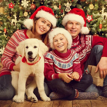 3-Pack Velvet Santa Hats for Adults & Teens – Fluffy Plush Christmas Hats