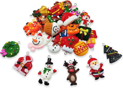 60pcs Mini Christmas Ornaments – Small Resin Decorations for Mini Trees & Crafts
