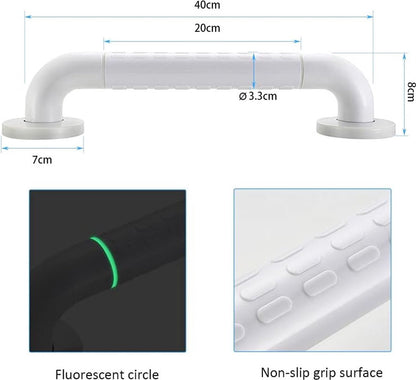 Wall Grab Bar with Luminous Ring – 40cm, 250kg Capacity