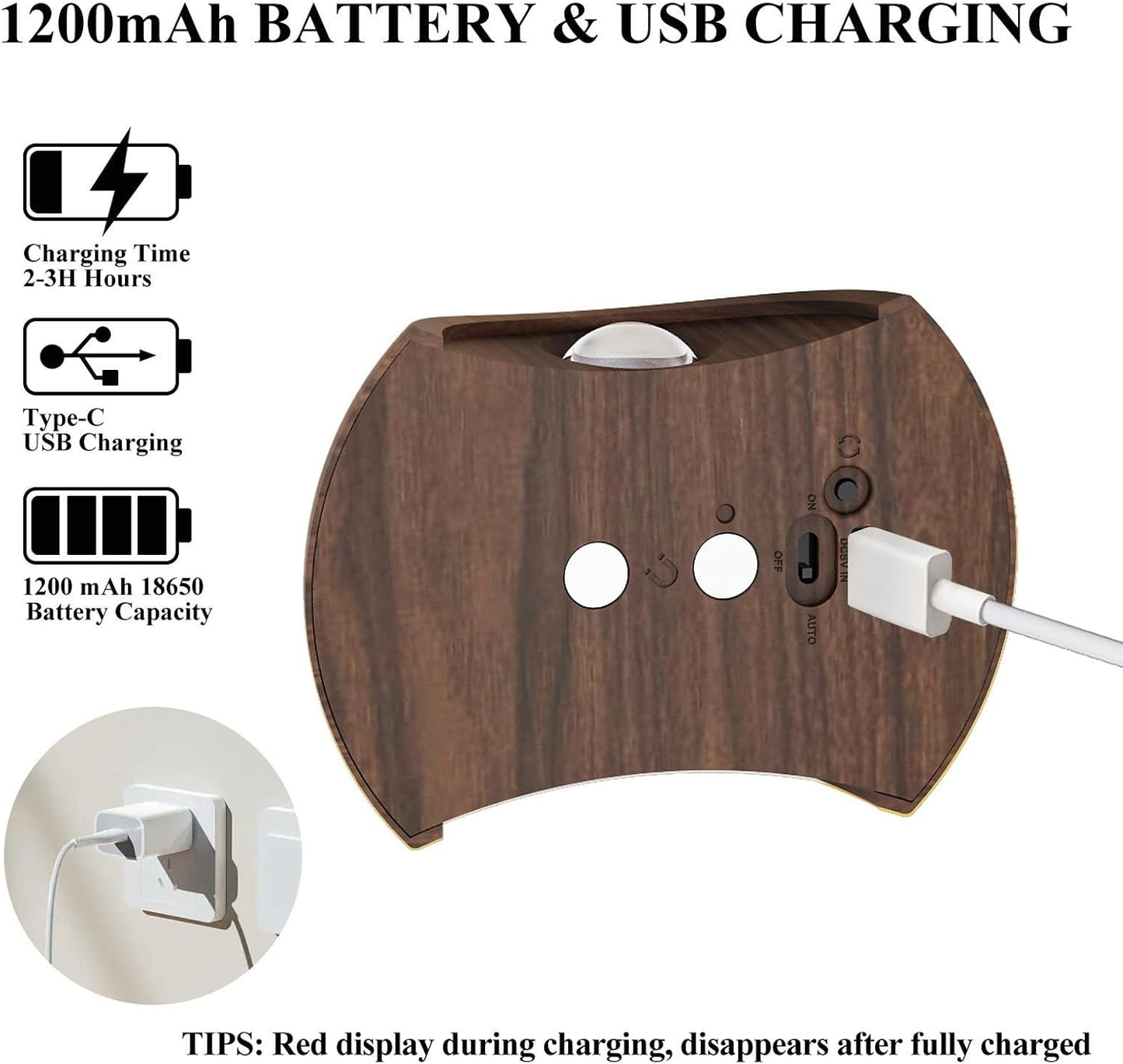 Rechargeable Magnetic Motion Sensor Wall Lamp – White