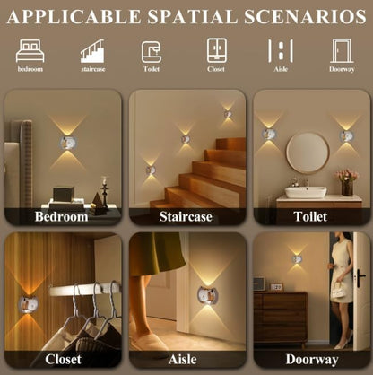 Rechargeable Magnetic Motion Sensor Wall Lamp – Black