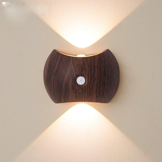 Rechargeable Magnetic Motion Sensor Wall Lamp – Dark Wood