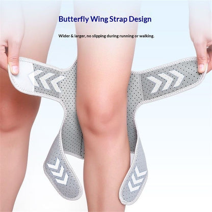 Spring-Powered Knee Support Brace – Gray