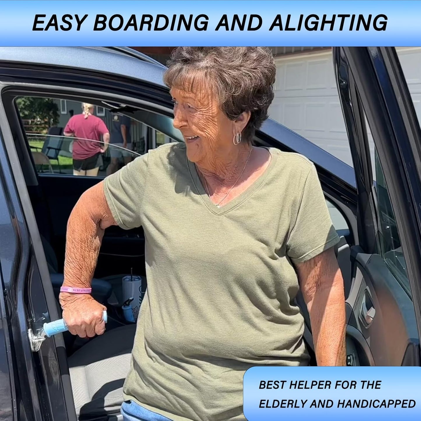 Car Door Handle Assist for Seniors – 2-Pack, 450lb Capacity