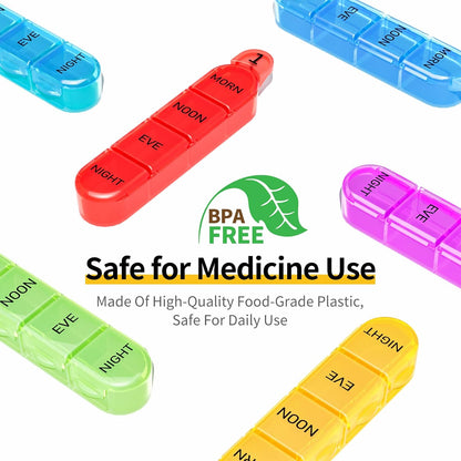 Monthly Pill Organiser – 31 Day, 4 Times a Day, BPA-Free with Removable Daily Cases