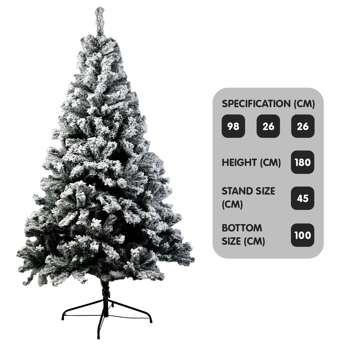 Snow-Tipped Christmas Tree 1.8m – 850 Tips