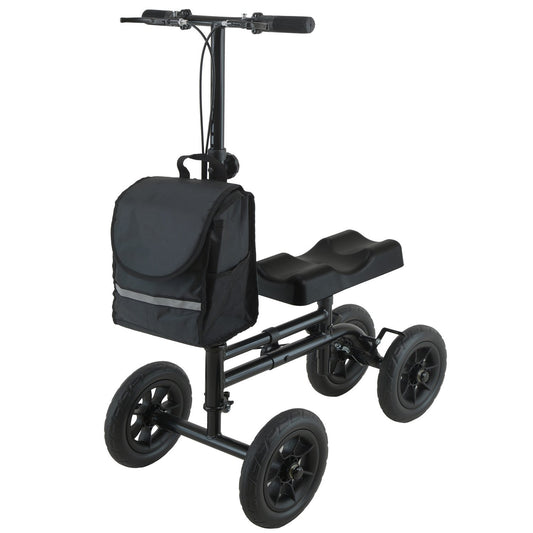Orthonica Foldable Knee Scooter Walker – 10 inch Wheels, 136kg