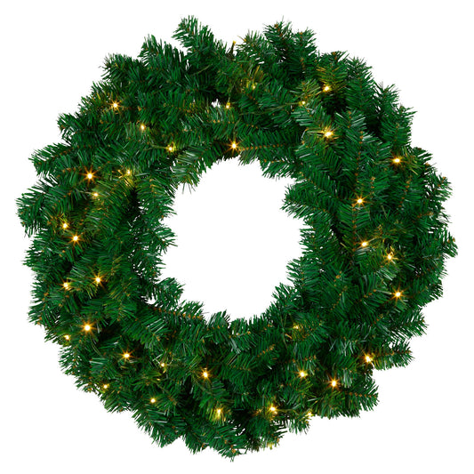 Christabelle 61cm Chadwick Christmas Wreath with LED Lights