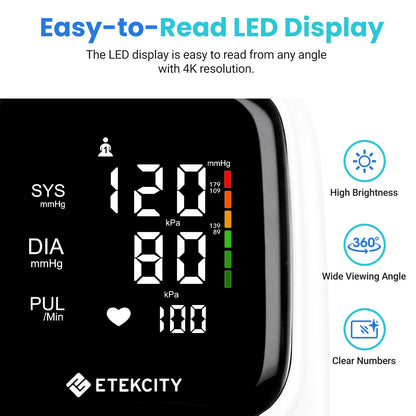 Etekcity Smart Blood Pressure Monitor – White