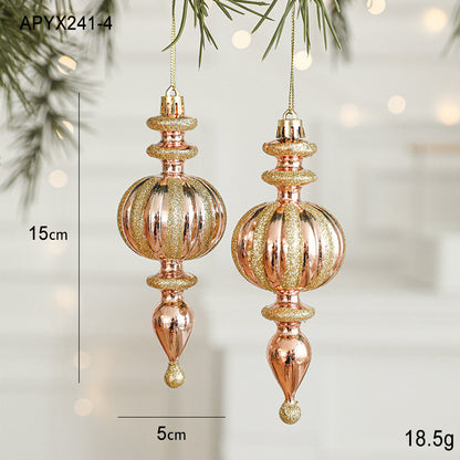 Set of 10 Christmas Ornaments – Gold & Rose Gold