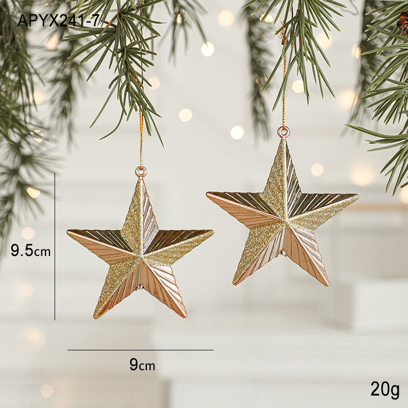 Set of 10 Christmas Ornaments – Gold & Rose Gold