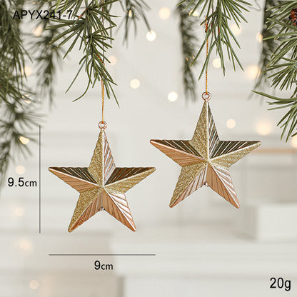 Set of 10 Christmas Ornaments – Gold & Rose Gold