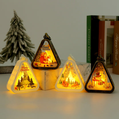 Set of 3 White Christmas LED Lanterns