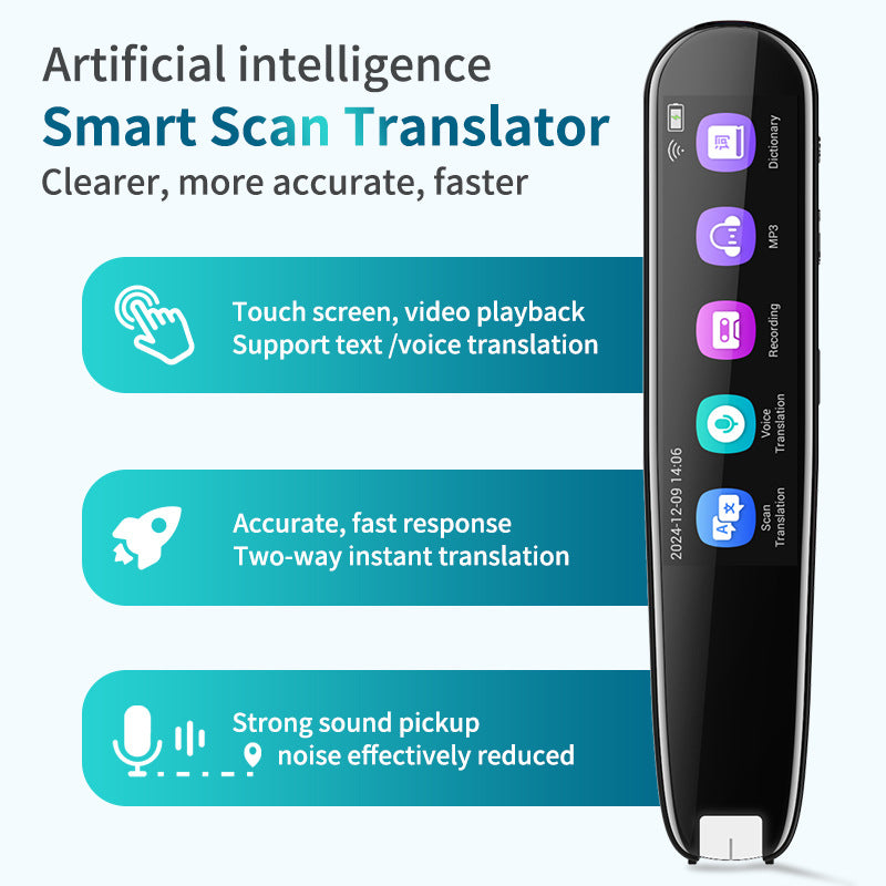 Smart AI Scan & Voice Translator Pen – 112+ Languages, Offline Mode
