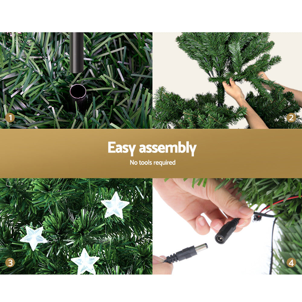 1.8m LED Optic Fibre Christmas Tree