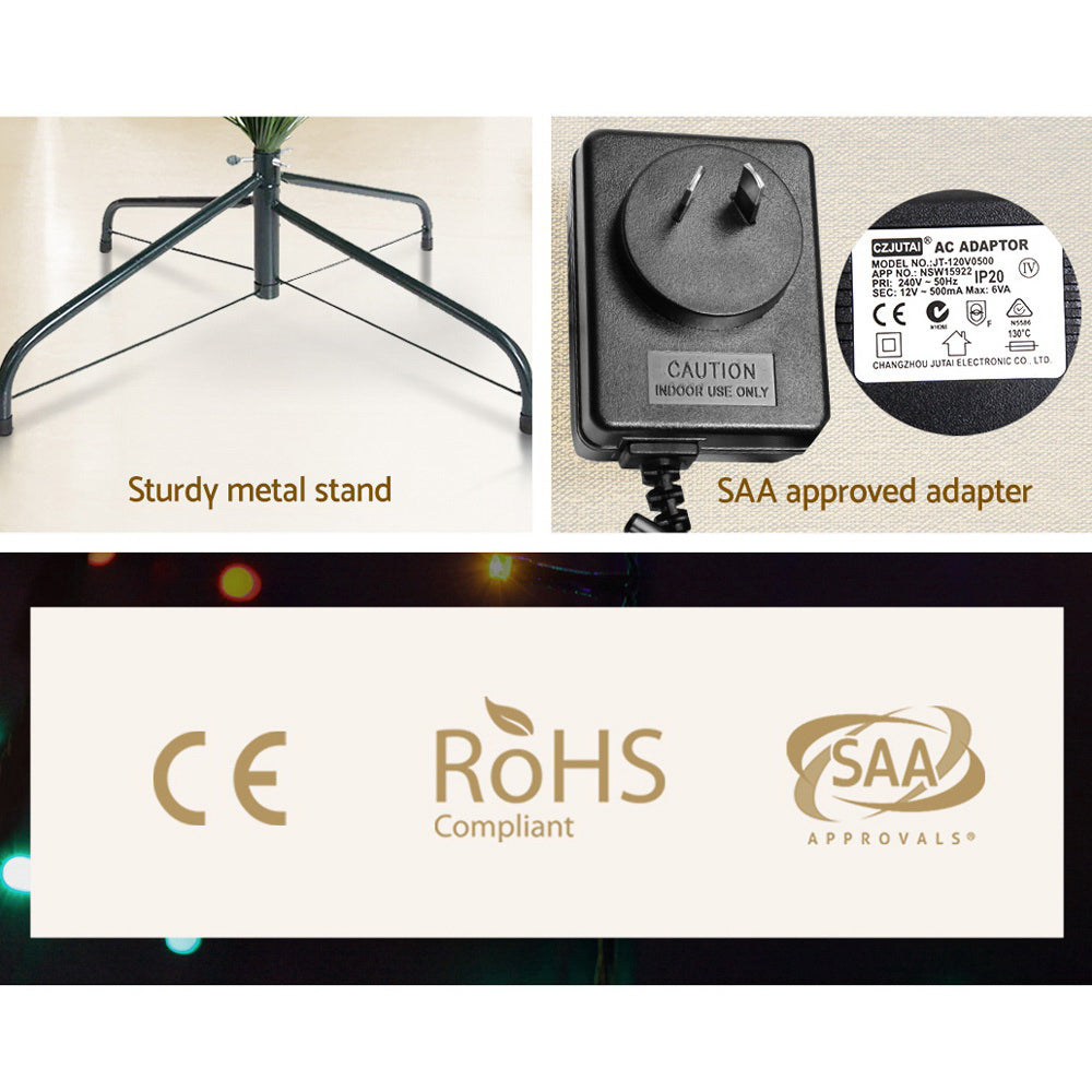 1.8m LED Optic Fibre Christmas Tree