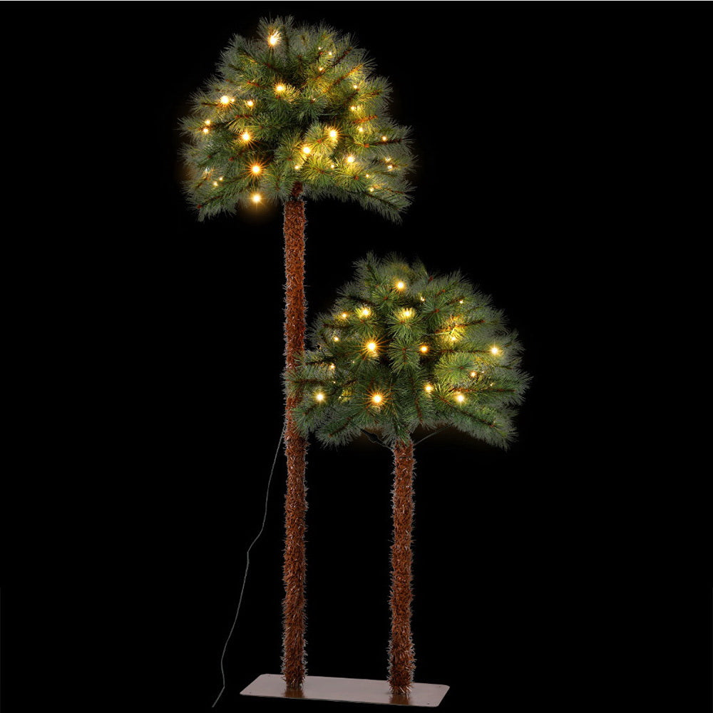 1.5+1m Jingle Jollys LED Palm Tree