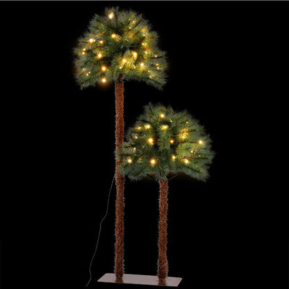 1.5+1m Jingle Jollys LED Palm Tree