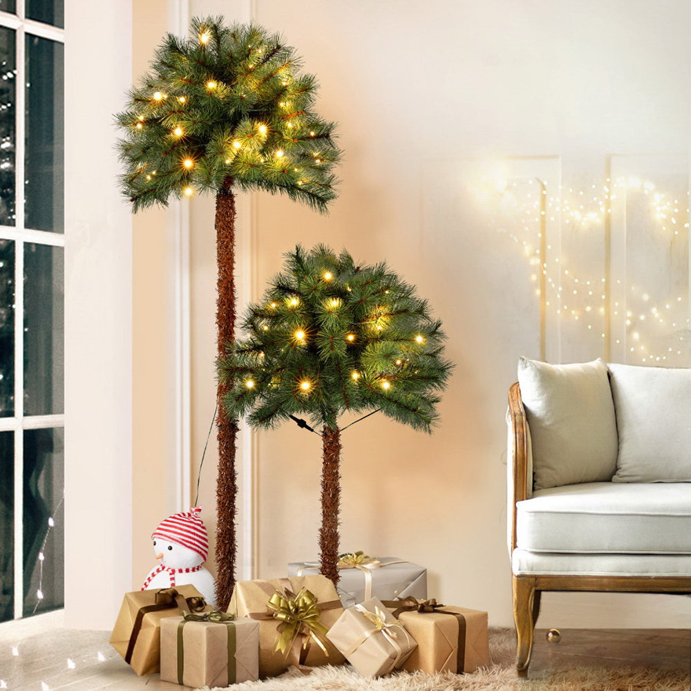 1.5+1m Jingle Jollys LED Palm Tree