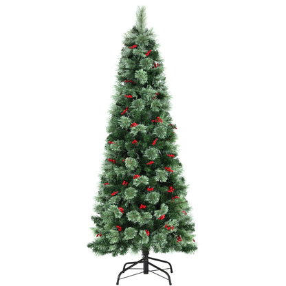 1.8m Jingle Jollys LED Christmas Tree Red Berries