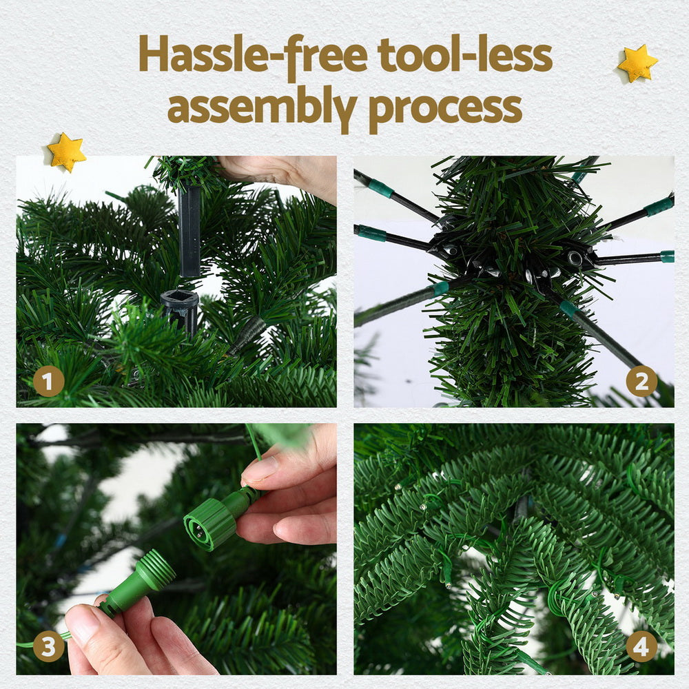 2.1m Jingle Jollys LED Sparse Christmas Tree