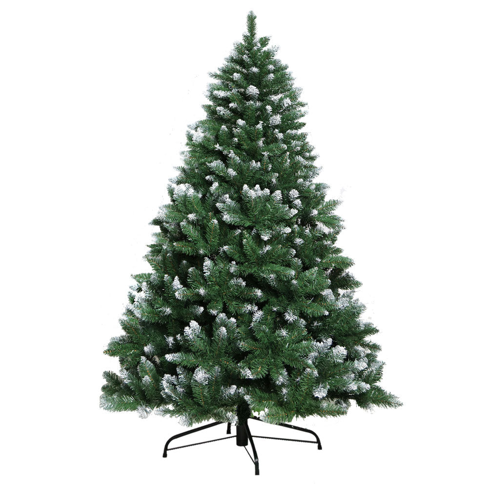 2.1m Jingle Jollys 905 Tips Snowy Christmas Tree