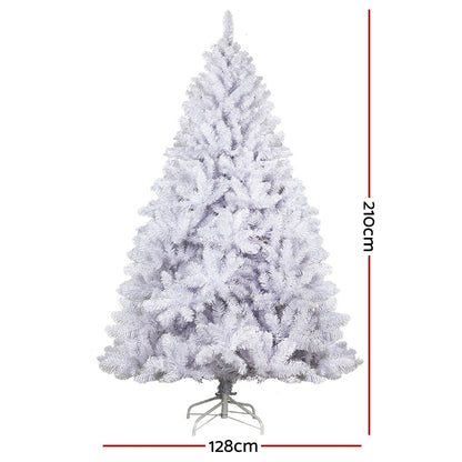 2.1m Jingle Jollys 1000 Tips White Christmas Tree