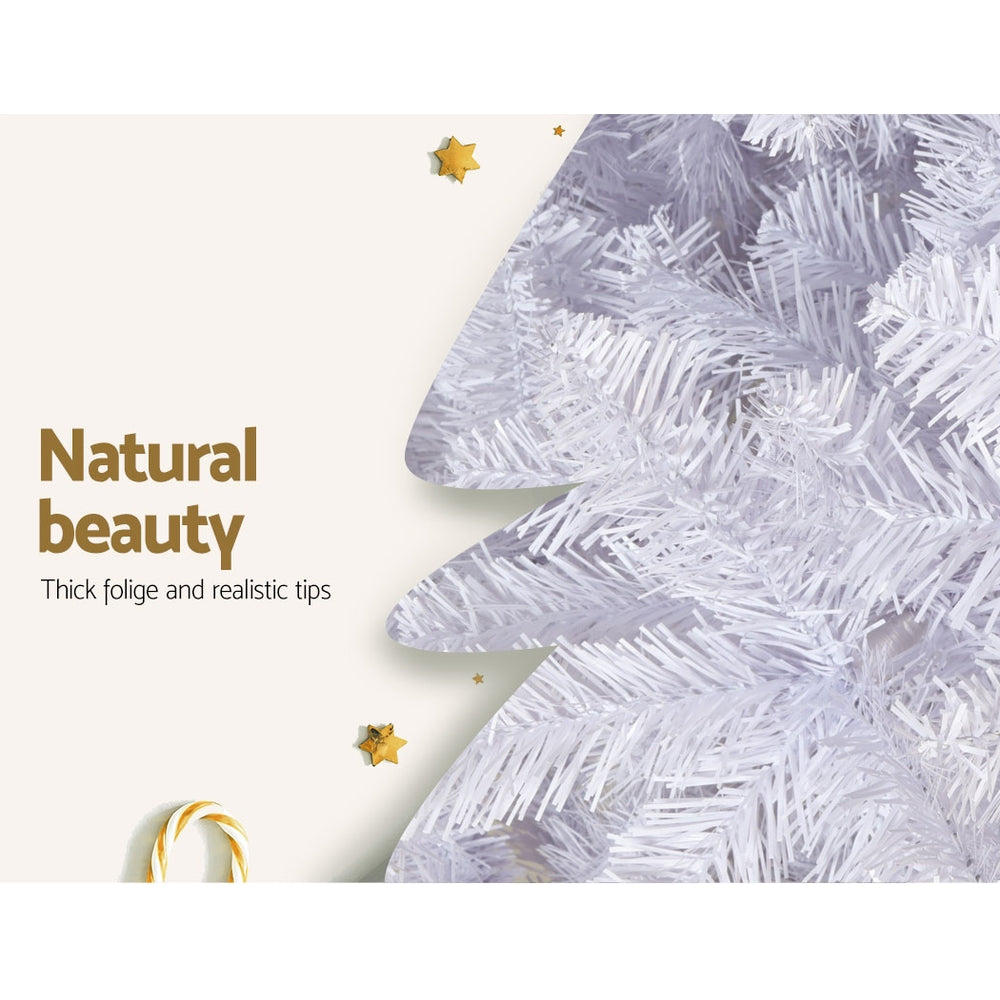 2.1m Jingle Jollys 1000 Tips White Christmas Tree