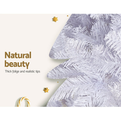 2.1m Jingle Jollys 1000 Tips White Christmas Tree