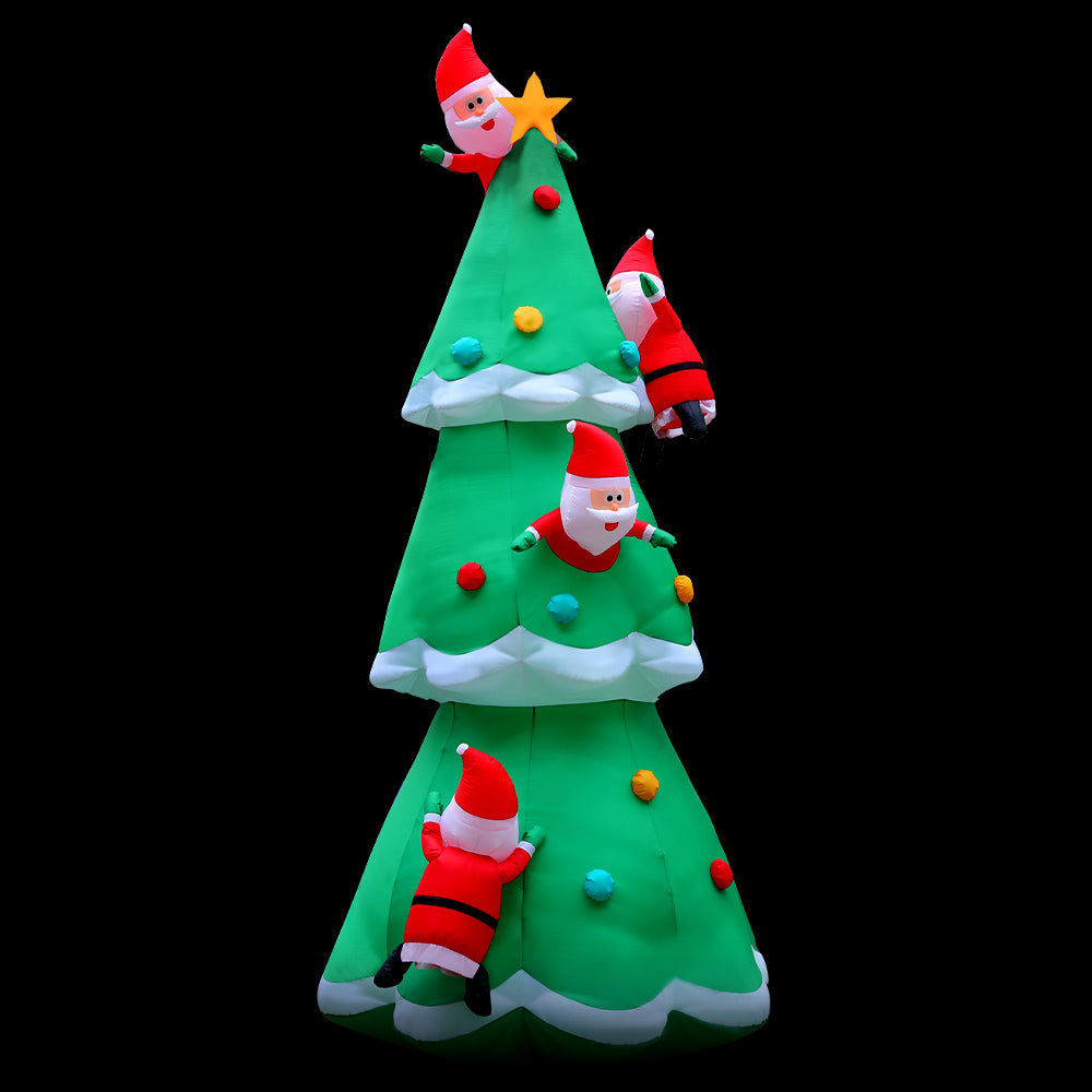 5m Jingle Jollys Inflatable Santa Tree