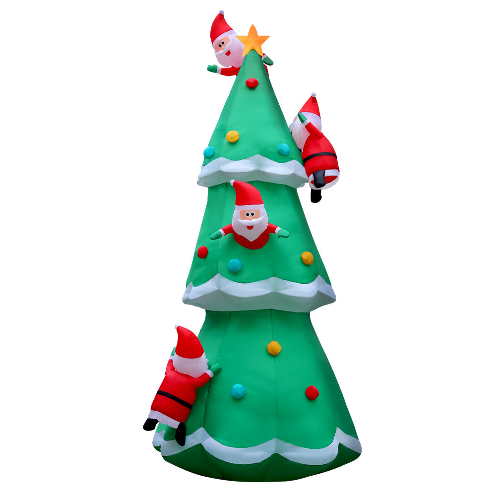5m Jingle Jollys Inflatable Santa Tree