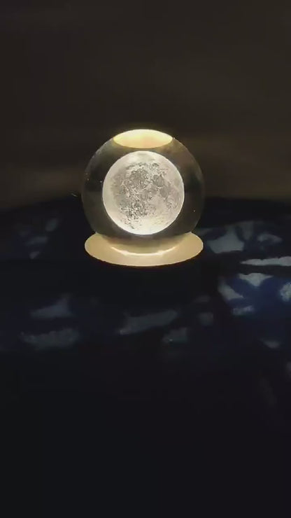 Laser Engraved 3D Crystal Ball